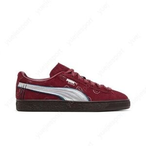 Puma One Piece X Suede Big Kid Size 5 Y Burgundy Red Hair Pirates 396716-01 NEW
